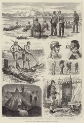 Esboços na reunião de rifle de Wimbledon